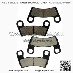 Front and Rear Brake Pad Set for Polaris RZR S 1000 EPS 2017 & RZR S 900 EPS 2015-2017