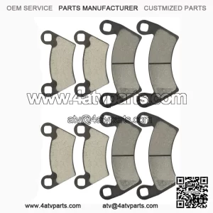 Caltric Front & Rear Brake Pads for Polaris Ranger 800 4x4 EFI (2010-2014) | Complete Brake Set