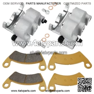 Front Brake Calipers and Pads Assembly for Polaris Ranger 700, XP 700, Crew (2008-2009) | Complete Caliper Kit
