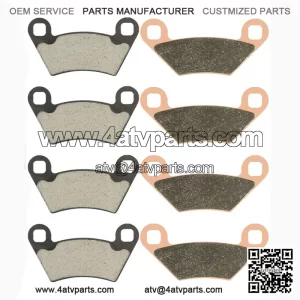 2x Front & Rear Brake Pads for Polaris Sportsman 570 X2 EPS 2015-2016 2018-2021