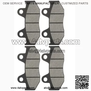 Caltric Front and Rear Brake Pads for for Honda ATC250R 1985 1986