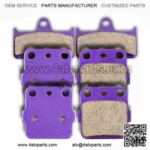 F+R Carbon fiber Brake Pads For Grizzly 660 YFM660F 4x4 2002-2004