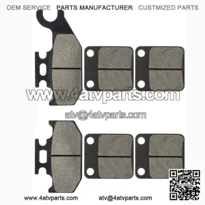 Brake Pads for Grizzly 450 YFM450 4X4 Irs 2007-2008 Front Rear Brakes