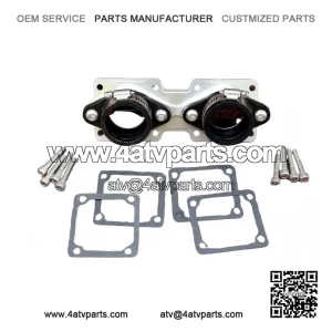 Billet Aluminum Crossover Intake Manifolds for Banshee (Fits Stock or 28mm Carbs, Includes Intake Boots)