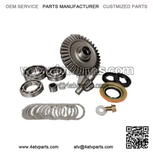 Rear Differential Ring and Pinion Gear Set with Bearings and Seal Kit, 1652 Canam G2.