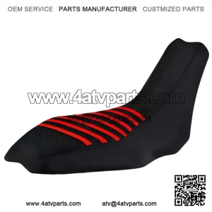 Seat Cover ALL BLACK w/ RED RIBS #255A??2006-2008 Polaris Outlaw 450 500 525